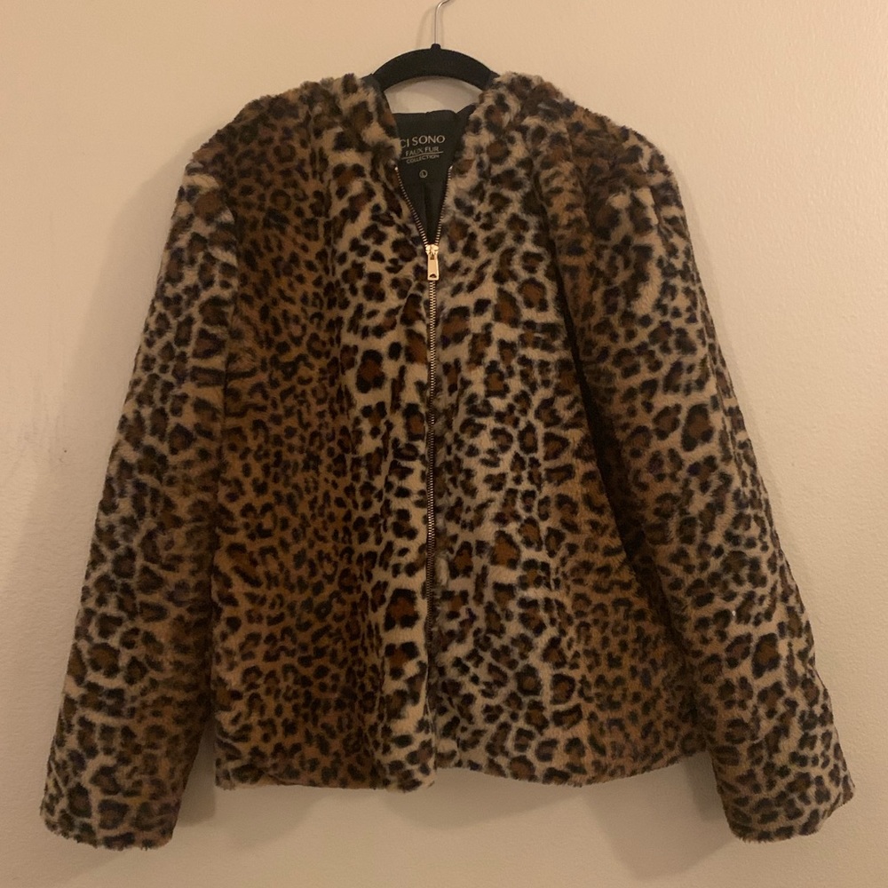 Faux Fur Cheetah Jacket